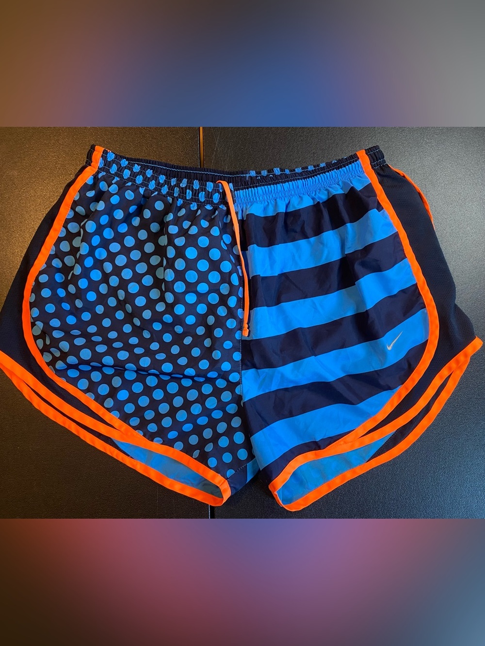 Nike Striped and Polka Dot Athletic Shorts